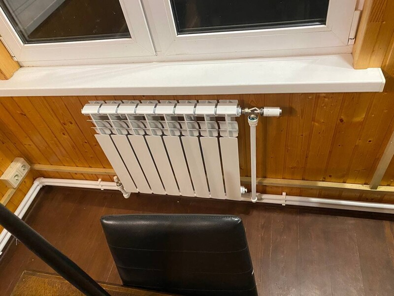 Отопление от газгольдера в Киржаче под ключ - алюминиевые радиаторы