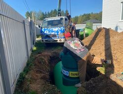 Монтаж газгольдера Спецгаз 3200 л для дома 140 кв.м в Киржаче под ключ