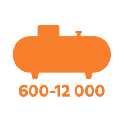 Большой ассортимент газгольдеров: от 600 л до 12 000 л
